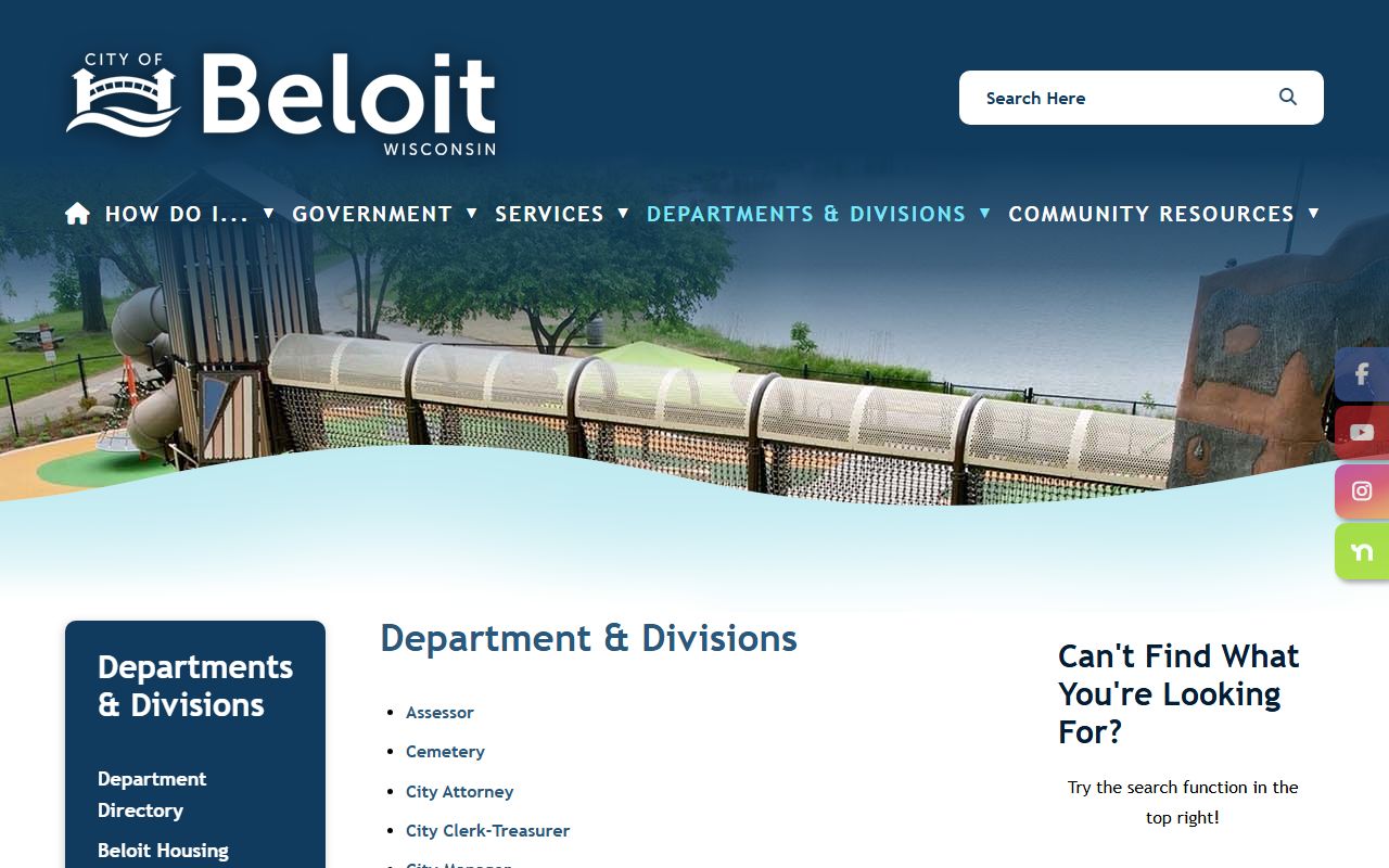 Beloit Police Records records page screenshot