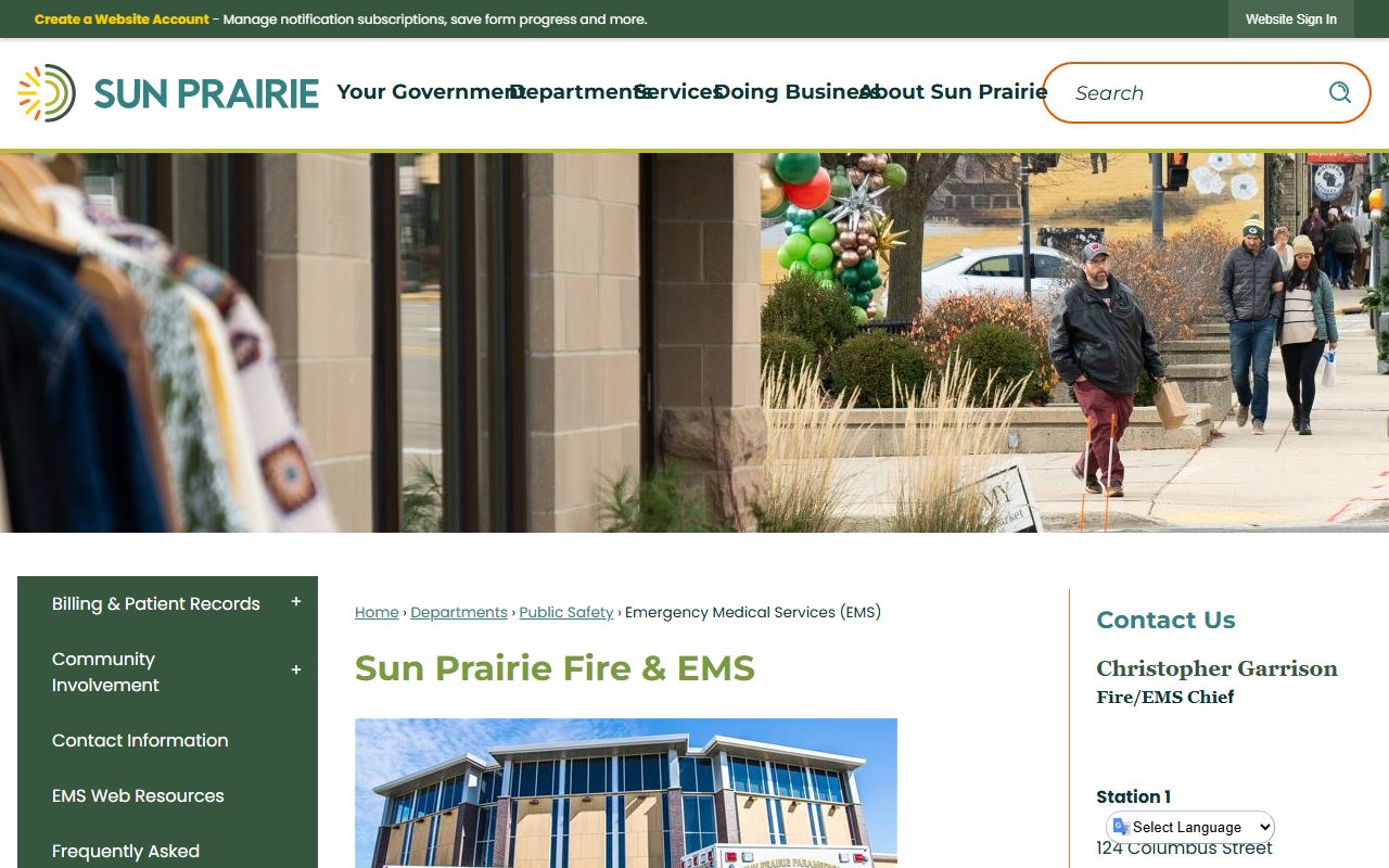 Sun Prairie Police Records police department screenshot