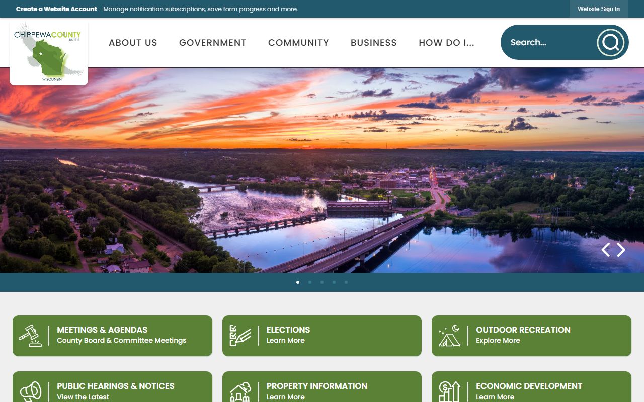 Chippewa County Police Records county homepage