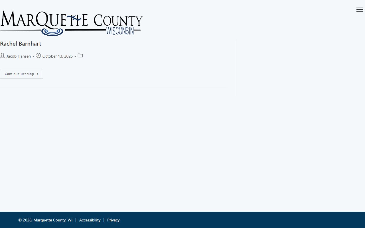 Marquette County Police Records sheriff page screenshot